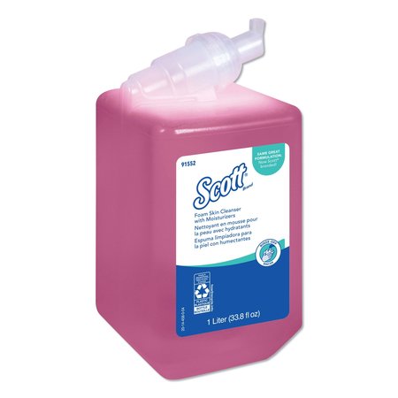 SCOTT Pro Foam Skin Cleanser w/Moisturizers, Light Floral, 1000mL Btl, PK6 KCC 91552